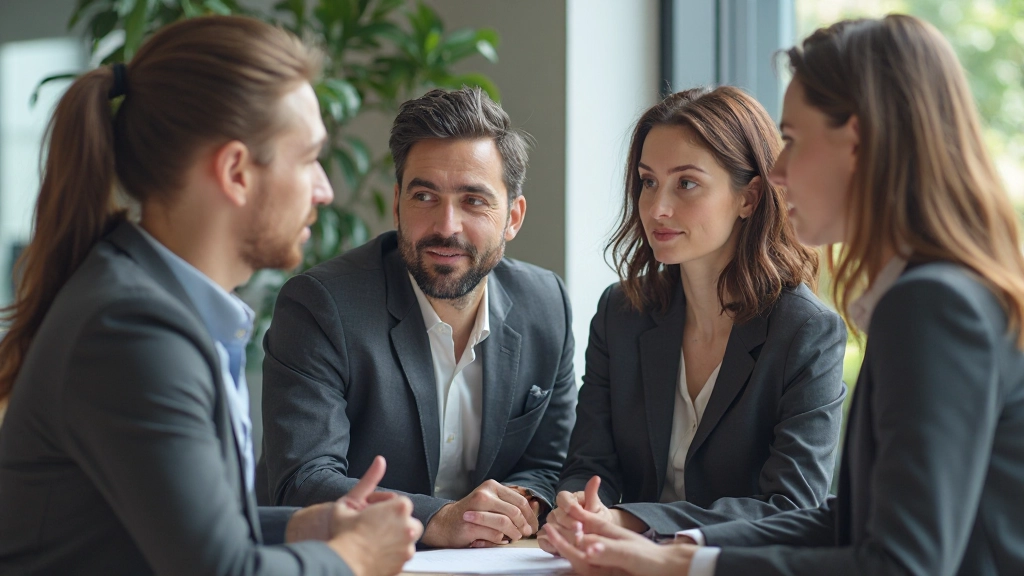 Führungskraft zeigt Standhaftigkeit und Integrität durch ihre Körpersprache und ihre fokussierte Präsenz