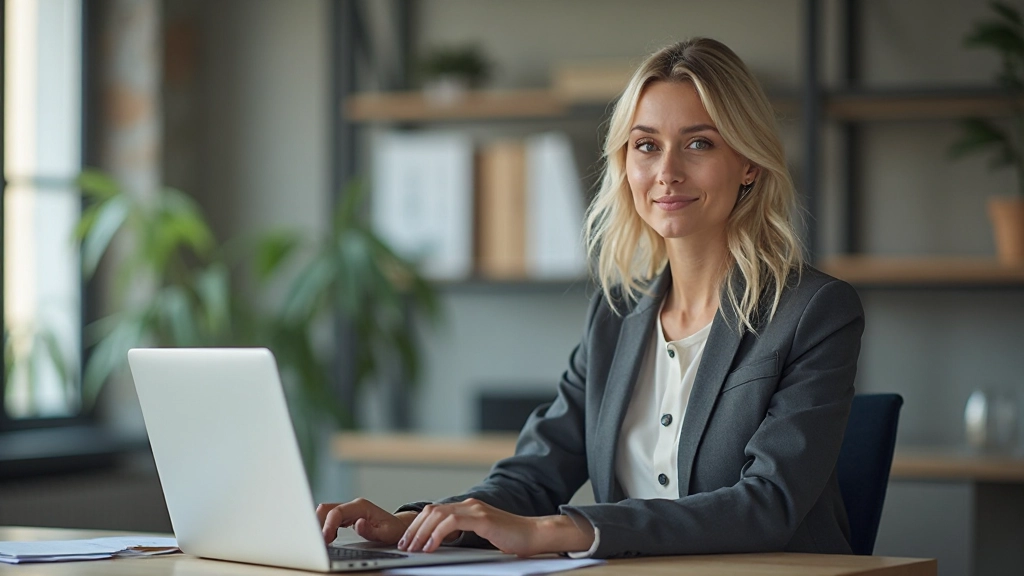 Mitarbeiterin arbeitet konzentriert an delegierter Aufgabe mit klaren Zielen und Unterstützung